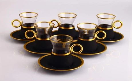 service à thé anatolie avec poignée or*1