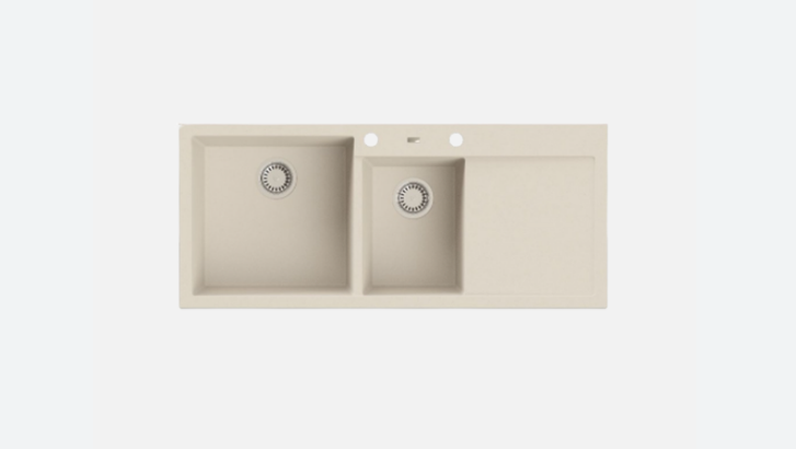 EVIER A POINT 180 BEIGE AXIS